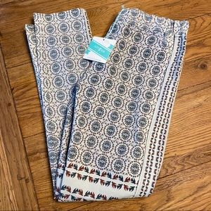 NWT UMGEE MEDALLION BLUE GRAY LEGGINGS LARGE